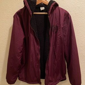 PINK Sherpa lined hooded zip up